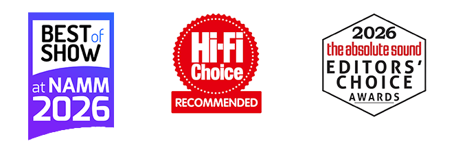 Best of Show at NAMM 2026; The Absolute Sound 2026 Editors' Choice Awards; Hi-Fi Choice Recommended